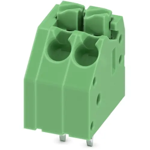 Leiterplattenklemme, 2-polig, RM 3.5 mm, 0,2-1,5 mm², 8 A, Federklemmanschluss, grün, 1984963 Schnäppchen