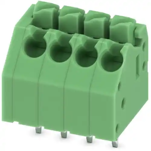 Schnäppchen Leiterplattenklemme, 4-polig, RM 3.5 mm, 0,2-1,5 mm², 8 A, Federklemmanschluss, grün, 1984989