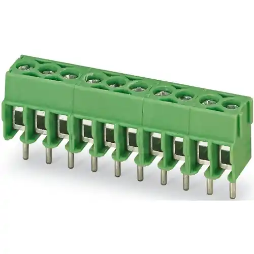 Sichere Zahlung Leiterplattenklemme, 3-polig, RM 3.5 mm, 0,2-1,5 mm², 17.5 A, Schraubanschluss, grün, 1984620