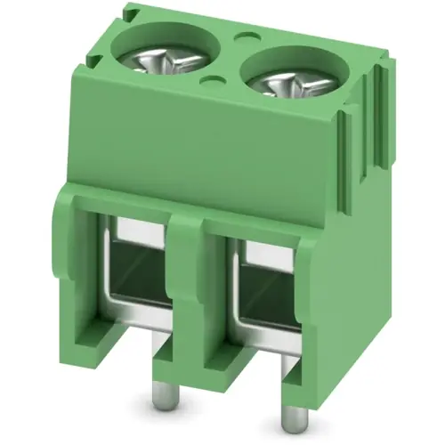 Leiterplattenklemme, 2-polig, RM 5 mm, 0,2-2,5 mm², 17.5 A, Schraubanschluss, grün, 1935161 Neu