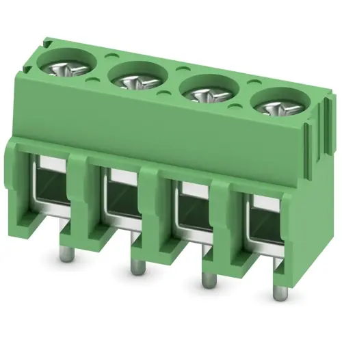Leiterplattenklemme, 4-polig, RM 5 mm, 0,2-2,5 mm², 17.5 A, Schraubanschluss, grün, 1935187 Kostenloser Versand