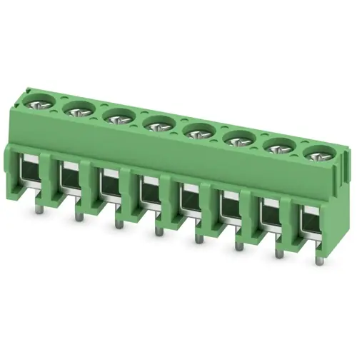Leiterplattenklemme, 8-polig, RM 5 mm, 0,2-2,5 mm², 17.5 A, Schraubanschluss, grün, 1935226 Preiswert