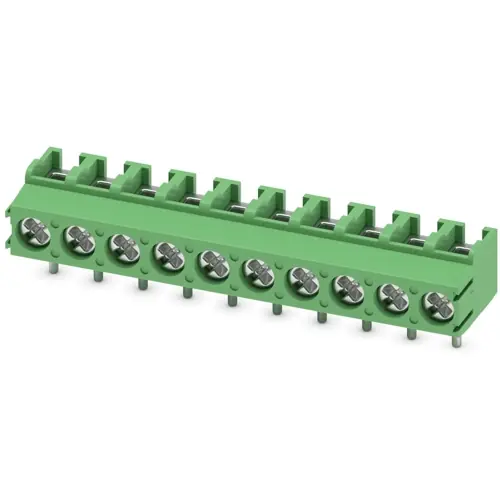 Leiterplattenklemme, 10-polig, RM 5 mm, 0,2-2,5 mm², 17.5 A, Schraubanschluss, grün, 1935394 Kostenloser Versand