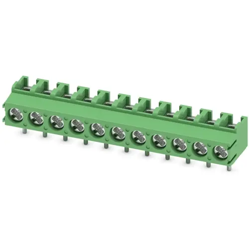 Abverkauf Leiterplattenklemme, 11-polig, RM 5 mm, 0,2-2,5 mm², 17.5 A, Schraubanschluss, grün, 1935404
