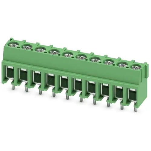 Sofort Bestellen Leiterplattenklemme, 10-polig, RM 5 mm, 0,5-4,0 mm², 32 A, Schraubanschluss, grün, 1935857