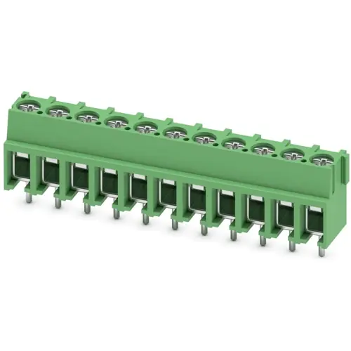 Leiterplattenklemme, 11-polig, RM 5 mm, 0,5-4,0 mm², 32 A, Schraubanschluss, grün, 1935860 Sichere Zahlung