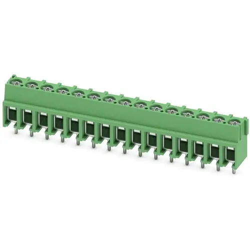 Super-Preis Leiterplattenklemme, 15-polig, RM 5 mm, 0,5-4,0 mm², 32 A, Schraubanschluss, grün, 1935909