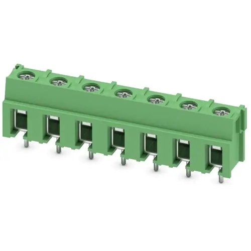 Neue Kollektion Leiterplattenklemme, 7-polig, RM 7.5 mm, 0,5-4,0 mm², 32 A, Schraubanschluss, grün, 1988150