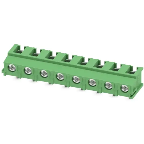 Schneller Versand Leiterplattenklemme, 8-polig, RM 7.5 mm, 0,5-4,0 mm², 32 A, Schraubanschluss, grün, 1988011
