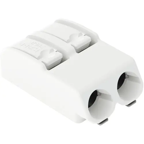 Jetzt Bestellen Leiterplattenklemme, 2-polig, RM 4 mm, 0,2-0,75 mm², 9 A, Push-in Käfigklemme, weiß, 2060-452/998-404