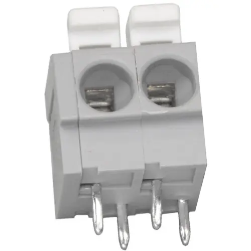 Sonderangebot Leiterplattenklemme, 2-polig, RM 5 mm, 0,25-2,5 mm², 24 A, Käfigklemme, grau, 804-102