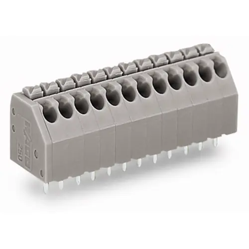 Knallerangebot Leiterplattenklemme, 8-polig, RM 3.5 mm, 0,2-1,5 mm², 8 A, Push-in Käfigklemme, grau, 250-108