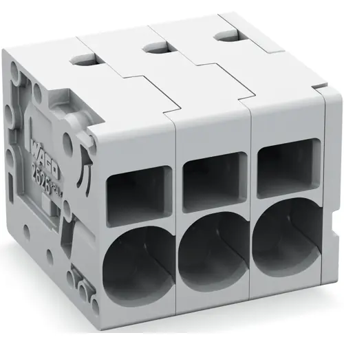 Leiterplattenklemme, 2-polig, RM 7.5 mm, 0,2-10 mm², 48 A, Push-in Käfigklemme, grau, 2626-1102/020-000 Direkt Vom Hersteller