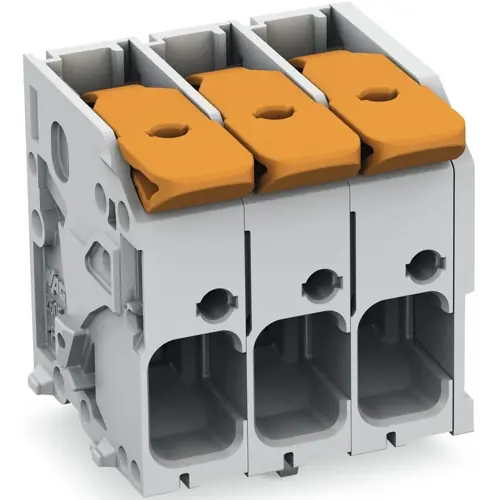 Leiterplattenklemme, 5-polig, RM 7.5 mm, 0,2-10 mm², 41 A, Push-in Käfigklemme, grau, 2606-1105/020-000 Garantierte Lieferung