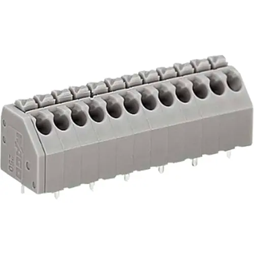 Nur Heute Leiterplattenklemme, 3-polig, RM 3.5 mm, 0,2-1,5 mm², 8 A, Push-in Käfigklemme, grau, 250-203