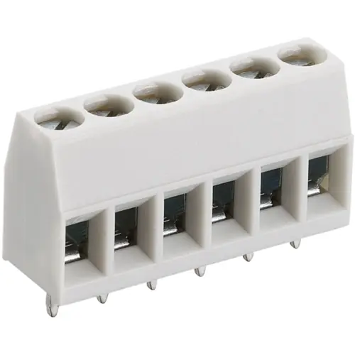 Bestpreis Leiterplattenklemme, 3-polig, RM 5 mm, 4,0 mm², 15 A, Schraubanschluss, hellgrau, KRE 03