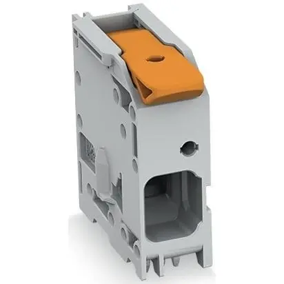 Finale Aktion Leiterplattenklemme, 1-polig, RM 10 mm, 16 mm², 76 A, Push-in Käfigklemme, grau, 2616-1101