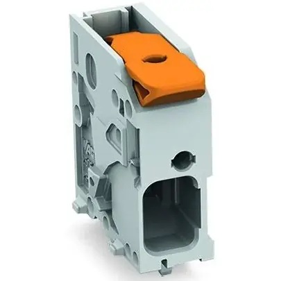 Mega-Angebot Leiterplattenklemme, 1-polig, RM 7.5 mm, 0,2-10 mm², 41 A, Push-in Käfigklemme, grau, 2606-1101