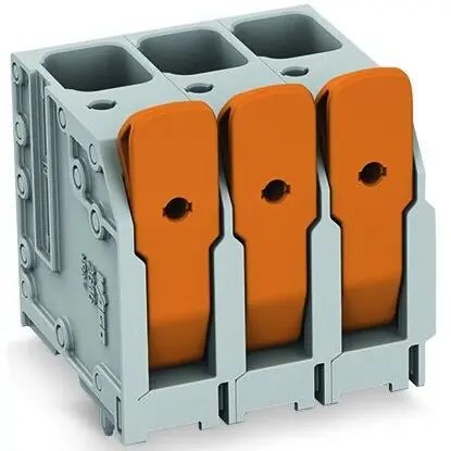 Kostenloser Versand Leiterplattenklemme, 12-polig, RM 10 mm, 16 mm², 76 A, Push-in Käfigklemme, grau, 2616-3112/020-000