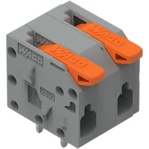 Leiterplattenklemme, 2-polig, RM 7.5 mm, 1,5 mm², 17.5 A, Push-in Käfigklemme, grau, 2601-1302 Top-Angebot