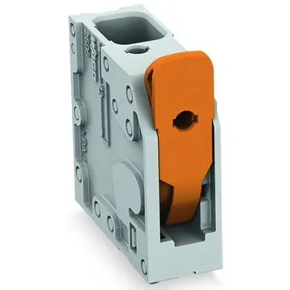 Must-Have Leiterplattenklemme, 1-polig, RM 3.5 mm, 1,5 mm², 17.5 A, Push-in Käfigklemme, grau, 2601-3101