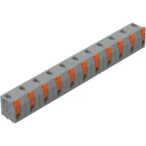 Top-Preis Leiterplattenklemme, 11-polig, RM 11.5 mm, 1,5 mm², 17.5 A, Push-in Käfigklemme, grau, 2601-3511