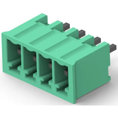Leiterplattenklemme, 5-polig, RM 3.5 mm, 0,05-2,0 mm², 11 A, Stift, grün, 284514-5 Expressversand