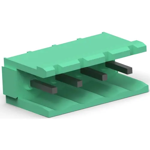 Nur Heute Leiterplattenklemme, 4-polig, RM 5.08 mm, 0,05-3,0 mm², 15 A, Stift, grün, 282824-4