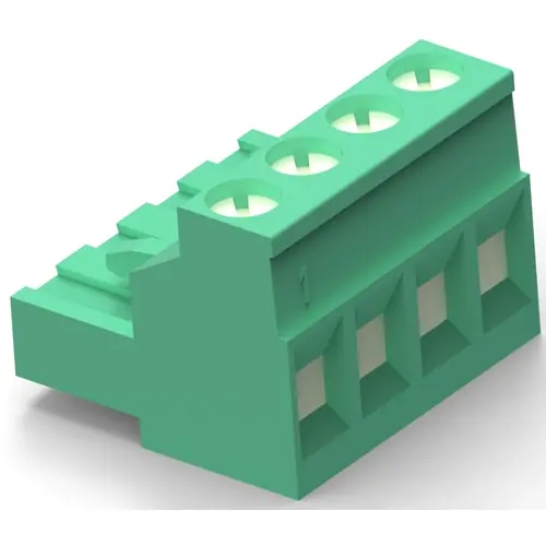 Leiterplattenklemme, 10-polig, RM 5.08 mm, 0,05-3,0 mm², 15 A, Schraubanschluss, grün, 1-1546108-0 Neue Ware