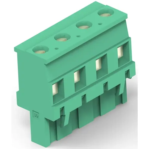 Leiterplattenklemme, 2-polig, RM 7.62 mm, 0,05-3,0 mm², 15 A, Schraubanschluss, grün, 284049-2 Sale