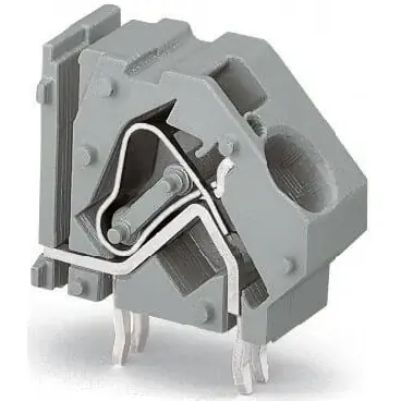 Zertifiziert Leiterplattenklemme, 1-polig, RM 10 mm, 0,2-16 mm², 76 A, Käfigklemme, blau, 745-854/006-000