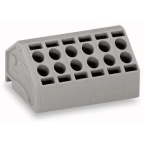 Jetzt Bestellen Leiterplattenklemme, 5-polig, RM 5 mm, 0,2-1,5 mm², 10 A, Push-in Käfigklemme, grau, 806-105