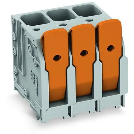 Leiterplattenklemme, 2-polig, RM 10 mm, 0,75-16 mm², 76 A, Push-in Käfigklemme, gelb/grün, 2616-3102/020-016 Heißes Angebot