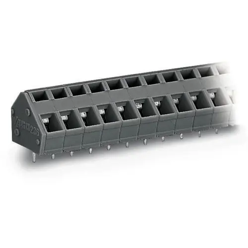 Leiterplattenklemme, 10-polig, RM 5 mm, 0,08-2,5 mm², 24 A, Käfigklemme, blau, 236-110/000-006 Sofort Bestellen