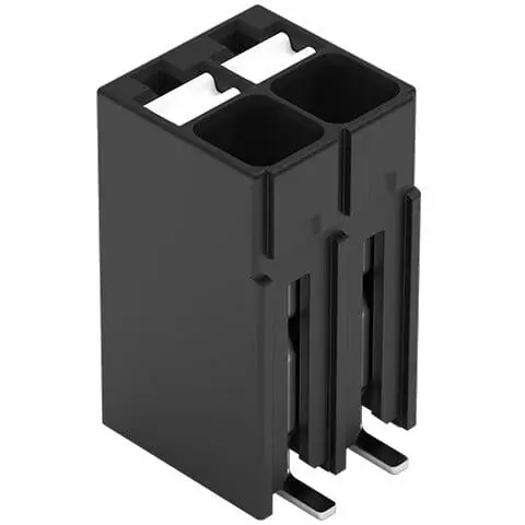 Jetzt Bestellen Leiterplattenklemme, 2-polig, RM 3.5 mm, 0,14-1,5 mm², 17.5 A, Push-in Käfigklemme, schwarz, 2086-1102/700-000/997-604
