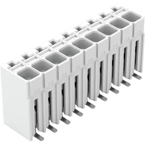 Leiterplattenklemme, 9-polig, RM 3.5 mm, 0,14-1,5 mm², 17.5 A, Push-in Käfigklemme, weiß, 2086-1109/700-650/997-607 Neu Im Sortiment