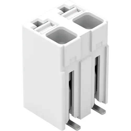 Sichere Zahlung Leiterplattenklemme, 2-polig, RM 5 mm, 0,14-1,5 mm², 17.5 A, Push-in Käfigklemme, weiß, 2086-3102/700-650/997-604