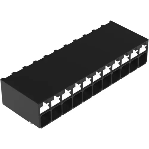 Versand Am Gleichen Tag Leiterplattenklemme, 11-polig, RM 3.5 mm, 0,14-1,5 mm², 17.5 A, Push-in Käfigklemme, schwarz, 2086-1231/300-000
