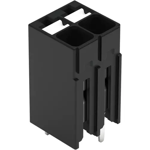 Leiterplattenklemme, 2-polig, RM 3.5 mm, 0,14-1,5 mm², 17.5 A, Push-in Käfigklemme, schwarz, 2086-1122/300-000 Preisreduziert