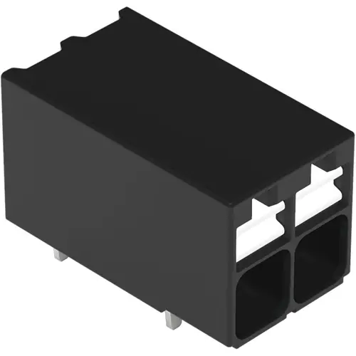 Sonderaktion Leiterplattenklemme, 2-polig, RM 3.5 mm, 0,14-1,5 mm², 17.5 A, Push-in Käfigklemme, schwarz, 2086-1202/300-000