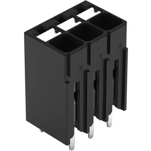 Kracherpreis Leiterplattenklemme, 3-polig, RM 3.5 mm, 0,14-1,5 mm², 17.5 A, Push-in Käfigklemme, schwarz, 2086-1103/300-000
