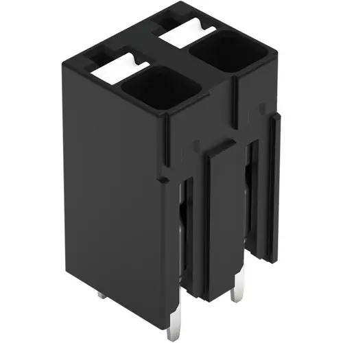 Leiterplattenklemme, 2-polig, RM 5 mm, 0,14-1,5 mm², 17.5 A, Push-in Käfigklemme, schwarz, 2086-3102/300-000 Günstig