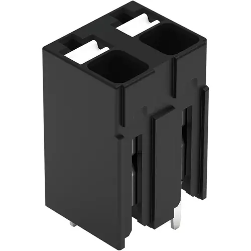 Leiterplattenklemme, 2-polig, RM 5 mm, 0,14-1,5 mm², 17.5 A, Push-in Käfigklemme, schwarz, 2086-3122/300-000 Finale Aktion