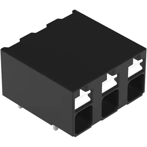 Top-Angebot Leiterplattenklemme, 3-polig, RM 5 mm, 0,14-1,5 mm², 17.5 A, Push-in Käfigklemme, schwarz, 2086-3203/300-000