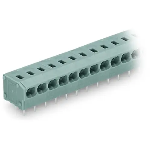 Meistverkauft Leiterplattenklemme, 2-polig, RM 5 mm, 0,25-0,75 mm², 10 A, Push-in, grau, 235-452