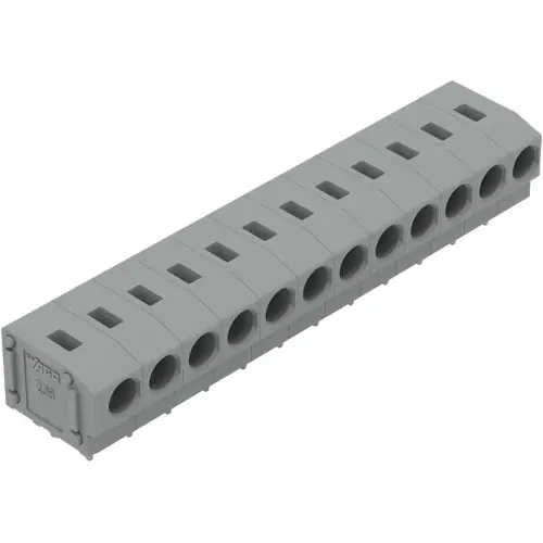 Leiterplattenklemme, 12-polig, RM 5 mm, 0,5-2,5 mm², 24 A, Push-in, grau, 235-412 Wochenendangebot