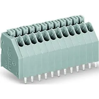 Jetzt Bestellen Leiterplattenklemme, 20-polig, RM 2.5 mm, 0,14-0,5 mm², 4 A, Push-in Käfigklemme, grau, 250-320