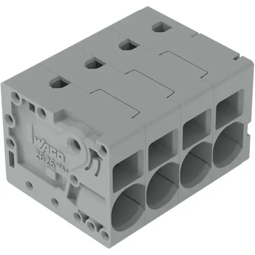 Leiterplattenklemme, 2-polig, RM 7.5 mm, 0,2-10 mm², 48 A, Push-in Käfigklemme, schwarz, 2626-1102/020-004 Kracherpreis