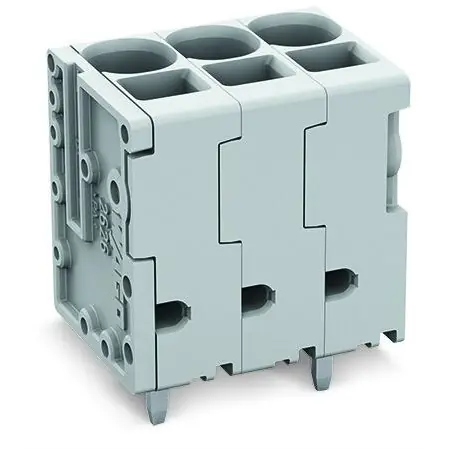 Leiterplattenklemme, 5-polig, RM 7.5 mm, 0,2-10 mm², 48 A, Push-in Käfigklemme, grau, 2626-3105 Bestpreis