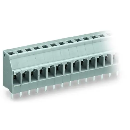 Super-Preis Leiterplattenklemme, 12-polig, RM 5 mm, 0,08-2,5 mm², 16 A, Käfigklemme, blau, 740-112/000-006